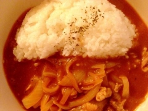 ルクエで簡単！トマトポークカレー♪★☆☆